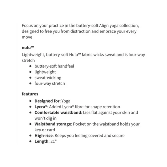 Lululemon Align Leggings - Picture 4 of 5